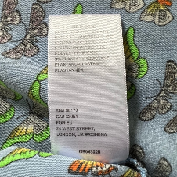 Urban Outfitters Monarch Butterfly Blue & Colorful Rainbow Modest Midi Skirt L - Picture 16 of 16